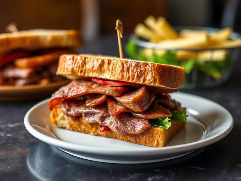 Beef Tongue Reuben Sandwich