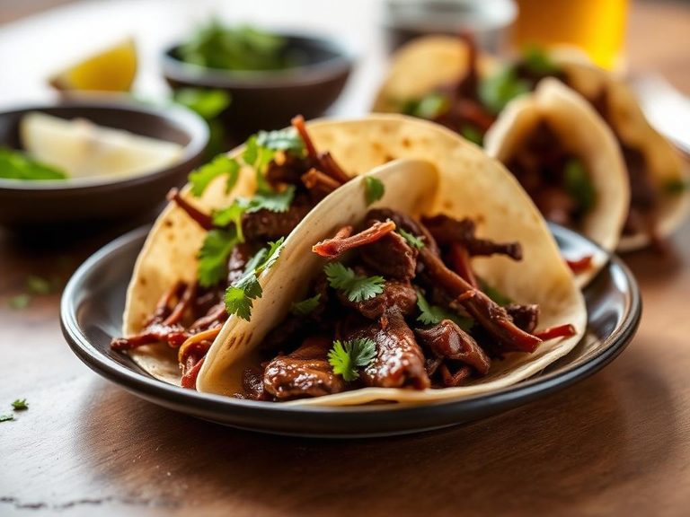 Beef Tongue Tacos