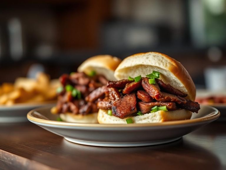 Beef tri-tip sandwiches