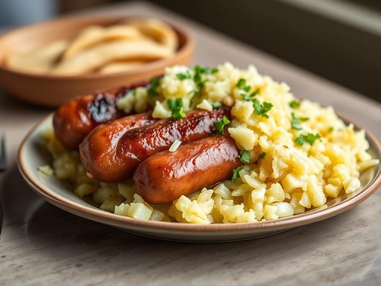 Beerwurst with Sauerkraut