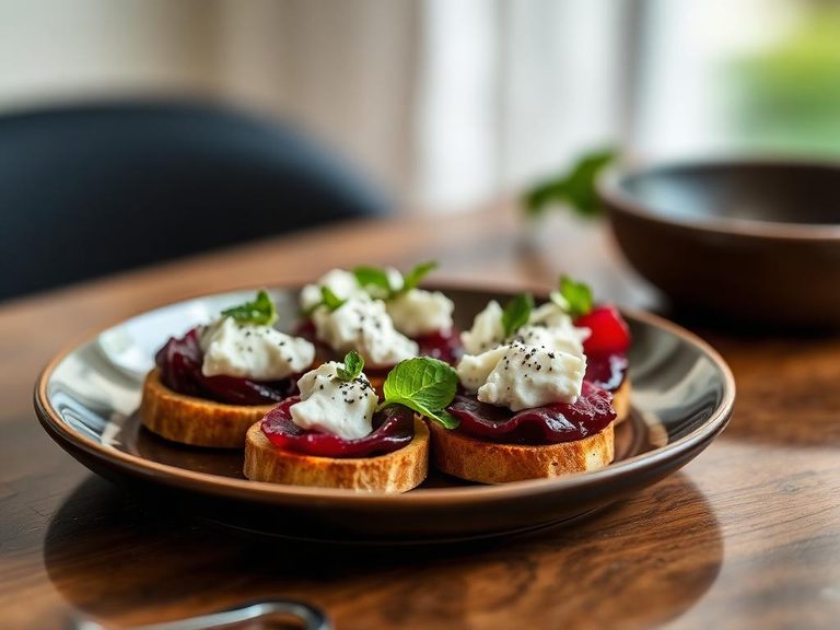 Beet and Goat Cheese Appetizer