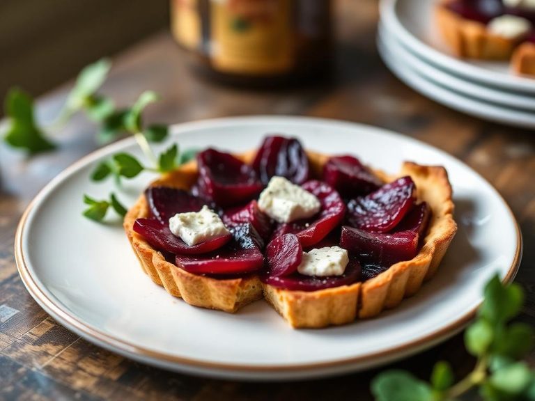Beet and Goat Cheese Tart