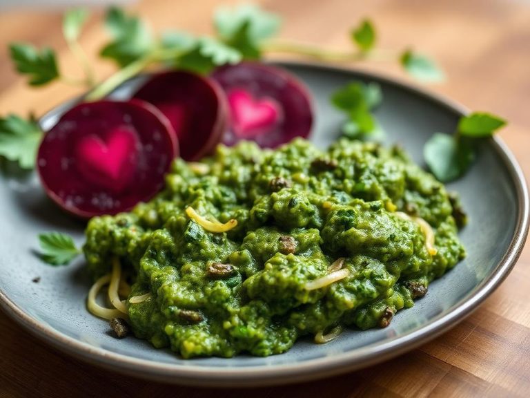 Beet green pesto