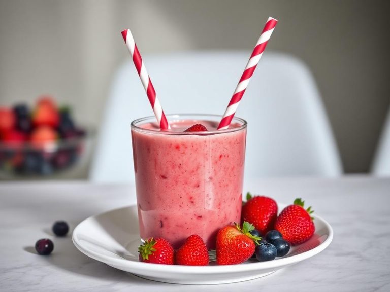 Berry blast breakfast smoothie