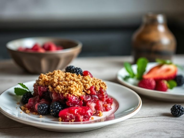 Berry crumble