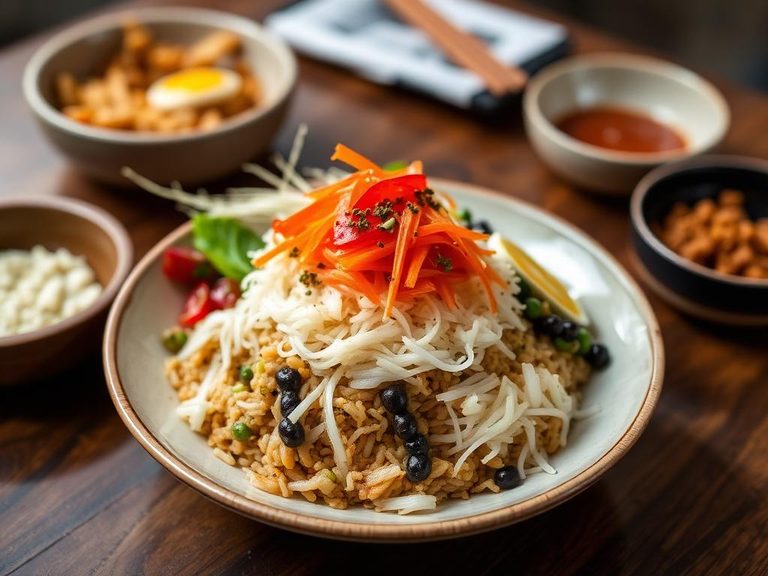 Bibimbap (Korean mixed rice bowl)