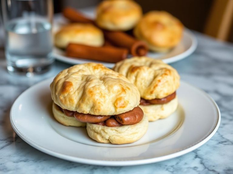 Biscuit and Sausage Platter