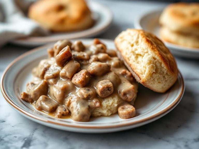 Biscuit with Sausage Gravy