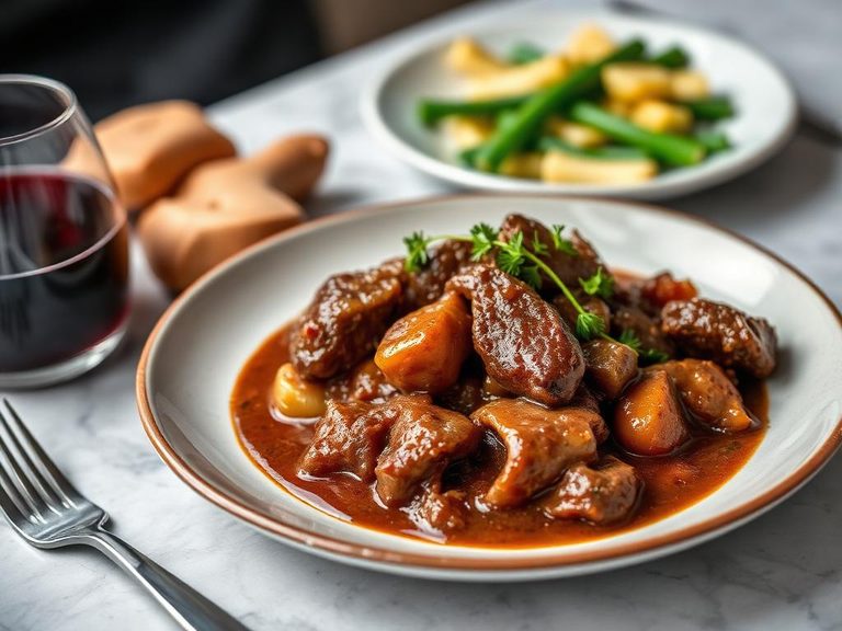 Bison Beef Bourguignon