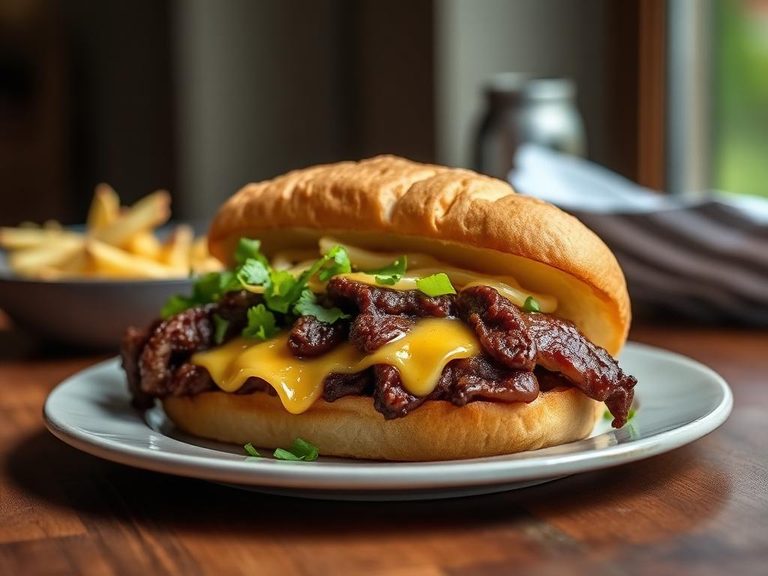 Bison Philly Cheesesteak