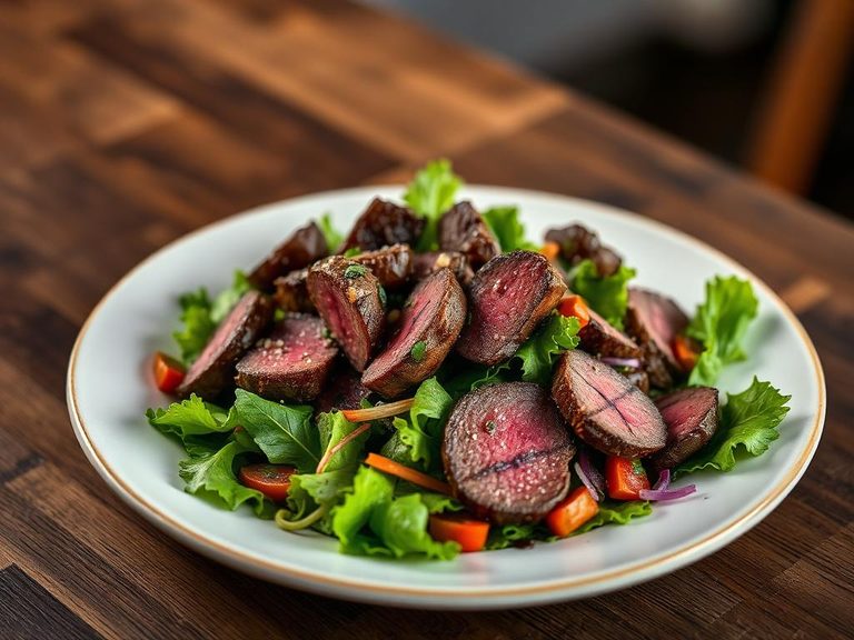 Bison Steak Salad