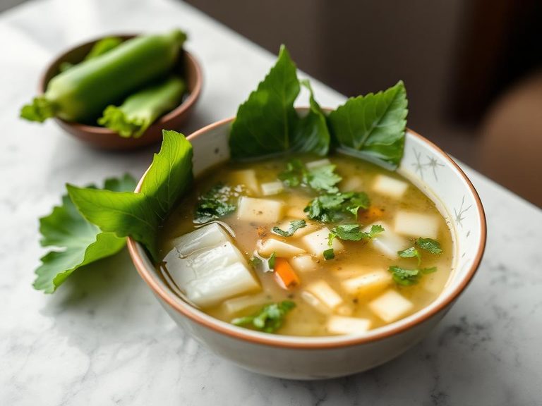 Bitter Melon Leaf Soup