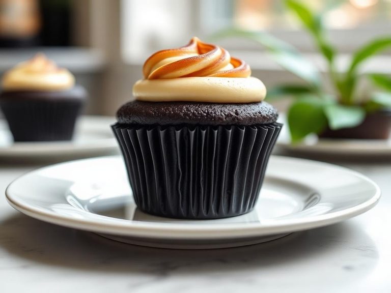 Black bottom cupcake