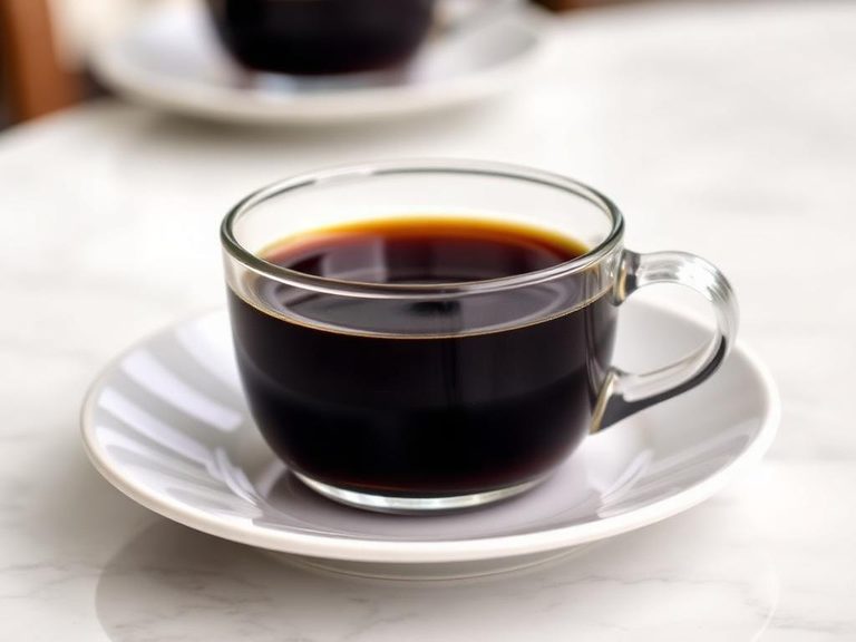 Black coffee (served hot or iced)