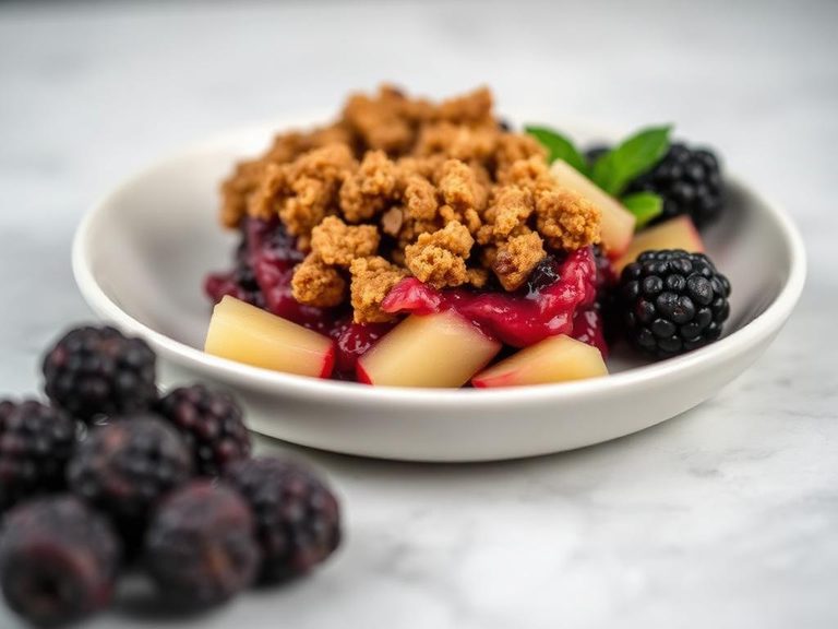 Blackberry and Apple Crumble