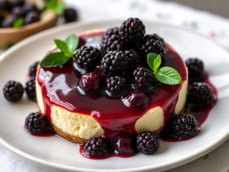 Blackberry compote for cheesecake