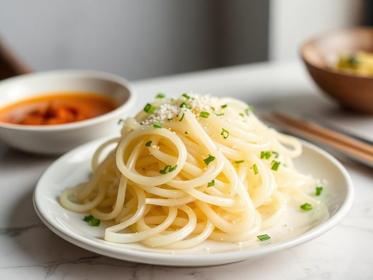 Blanched and dressed with sesame oil and salt