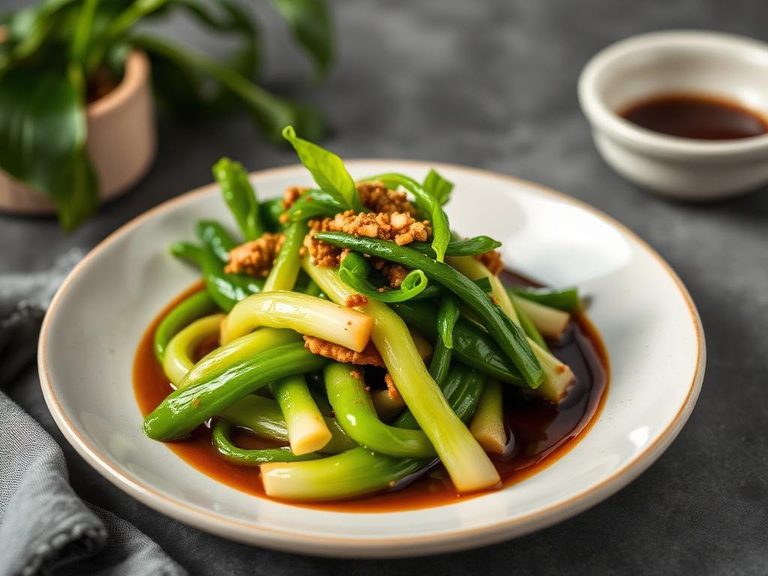 Blanched Gai Lan with Soy Sauce