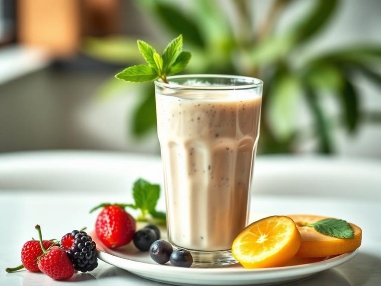 Blended into a smoothie with milk or yogurt