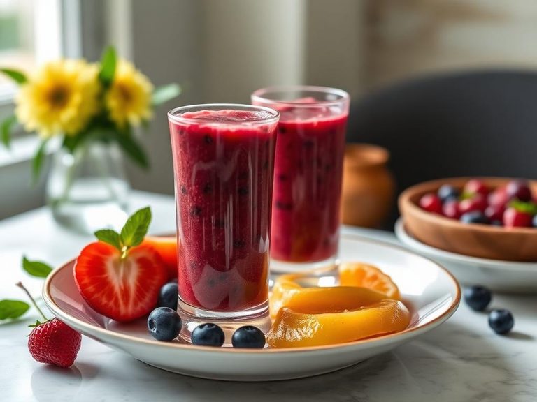 Blended into fruit purees