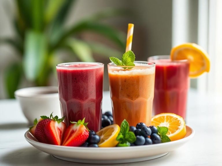 Blended into fruit smoothies