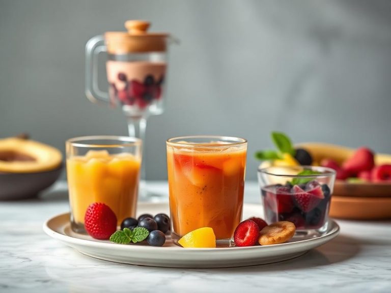 Blended with other fruit purées for variety