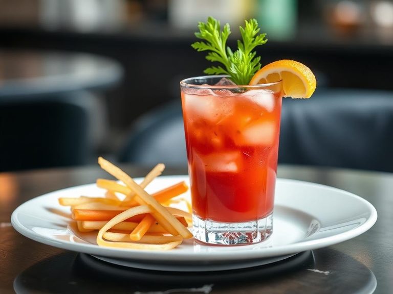 Bloody Caesar cocktail