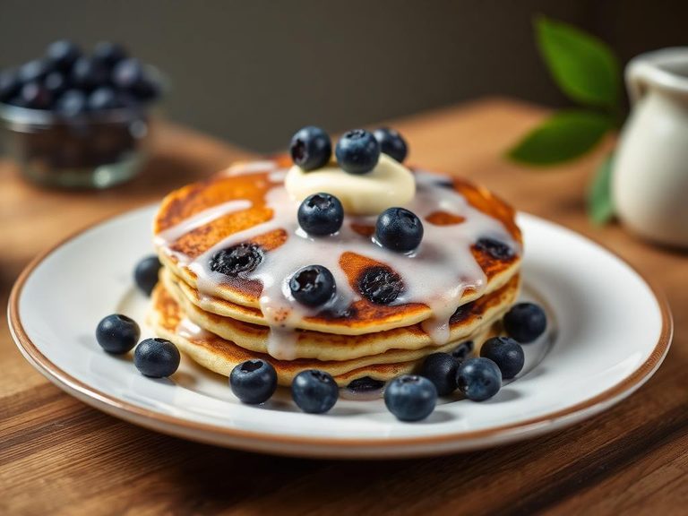 Blueberry buttermilk pancakes