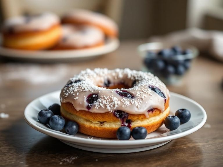 Blueberry Cake Doughnut