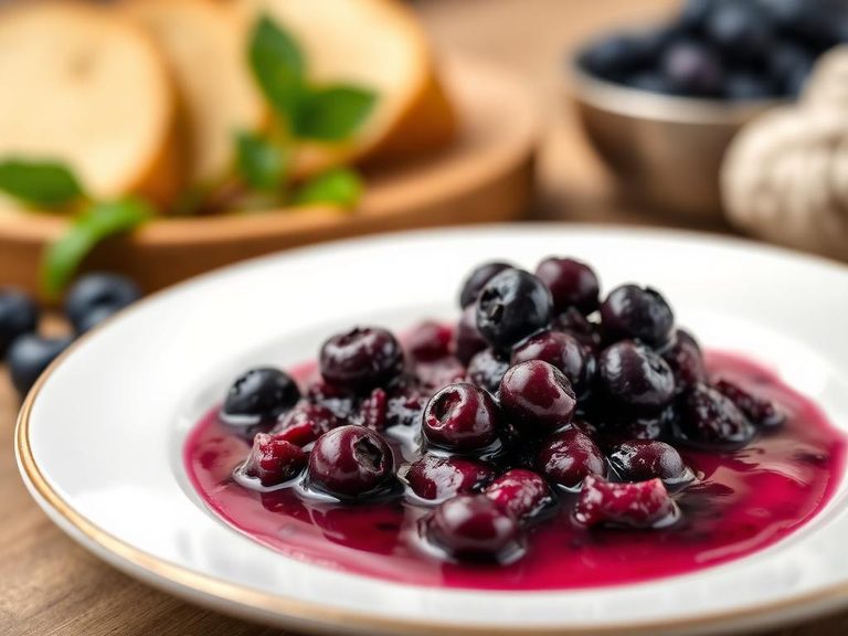 Blueberry compote or sauce