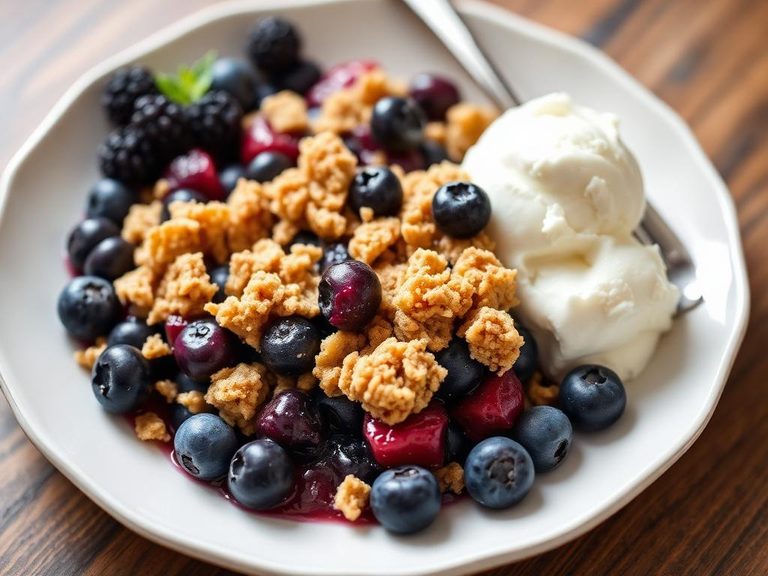 Blueberry crisp