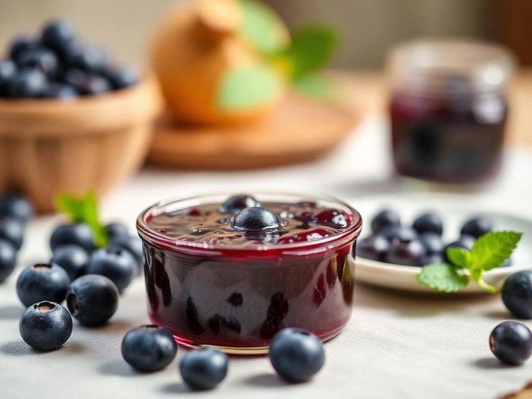 Blueberry jam or preserves