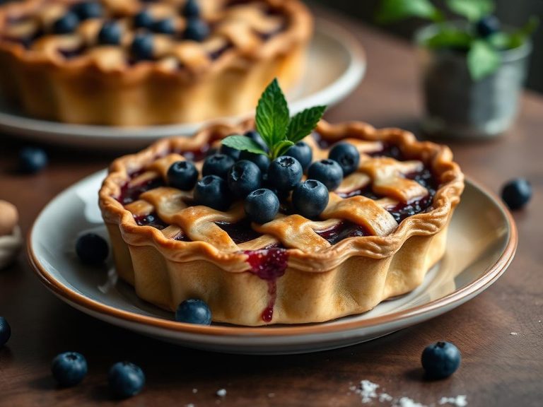 Blueberry Lattice Pie