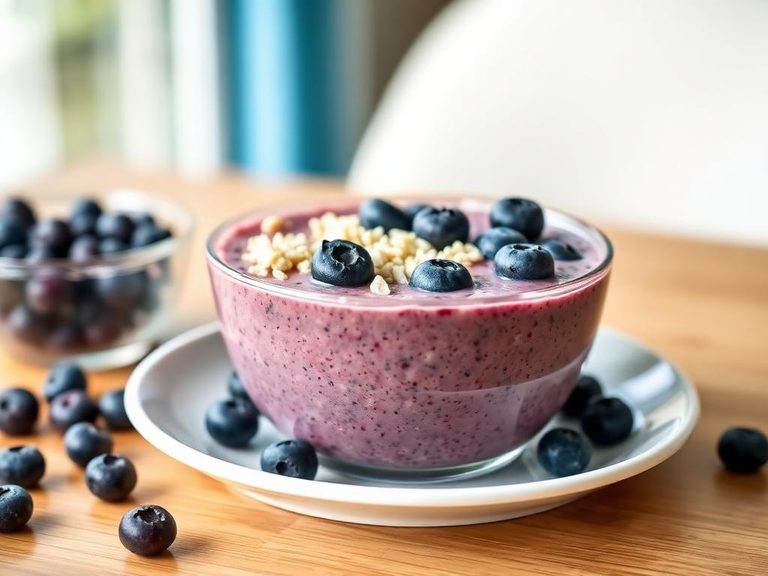 Blueberry Muffin Smoothie Bowl