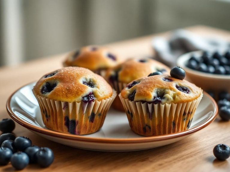 Blueberry pancake muffins