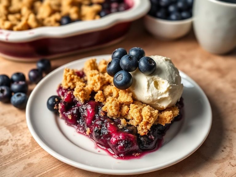 Blueberry Pie Crumble