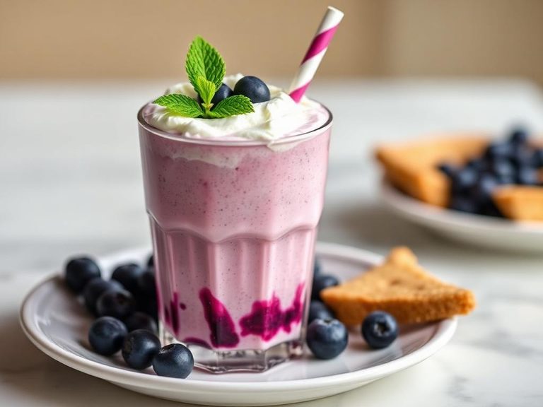 Blueberry Pie Milkshake