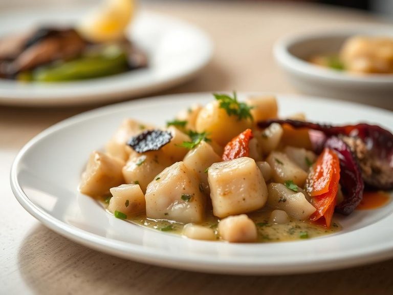 Boiled and served as a side dish