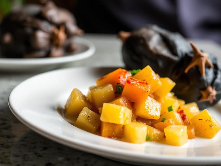 Boiled Breadfruit with Saltfish