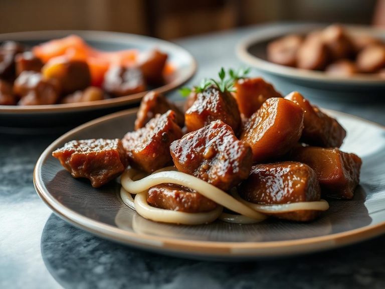 Boiled or roasted kidney chunks