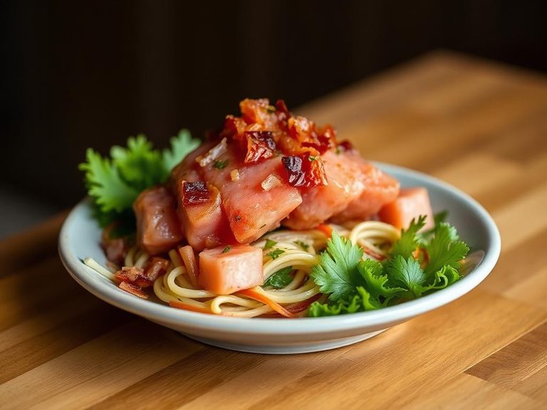 Boiled Poke with Bacon and Vinegar