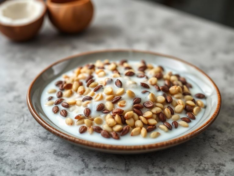 Boiled Seeds with Coconut Milk