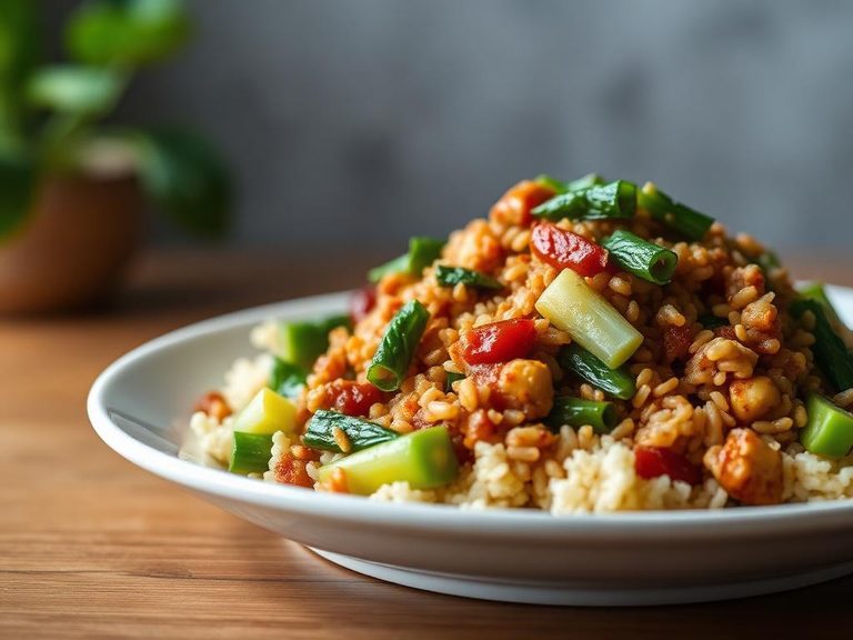 Bok Choy Brown Rice Stir-Fry