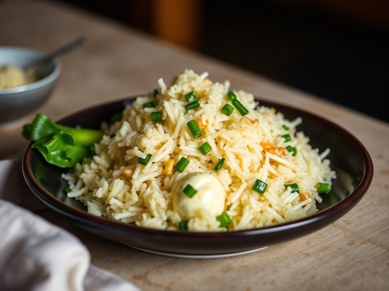 Bok Choy Garlic Rice