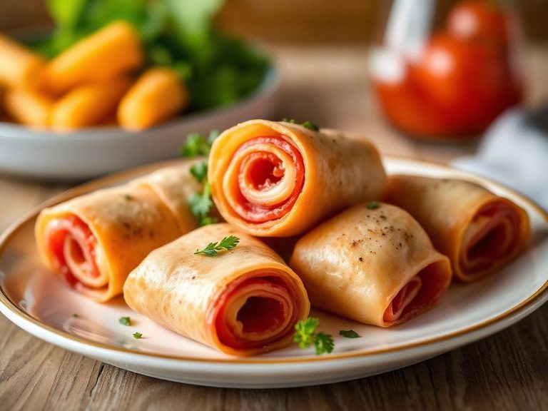 Bologna and cheese roll-ups