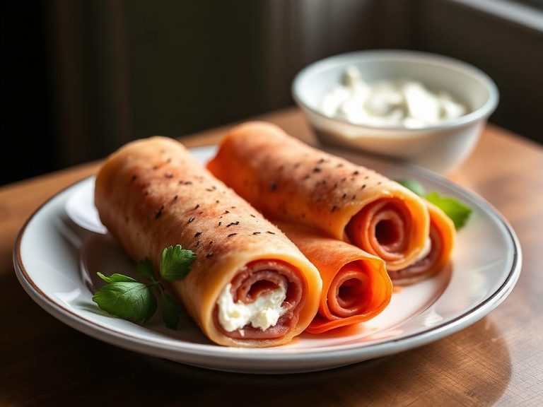 Bologna roll-ups with cream cheese