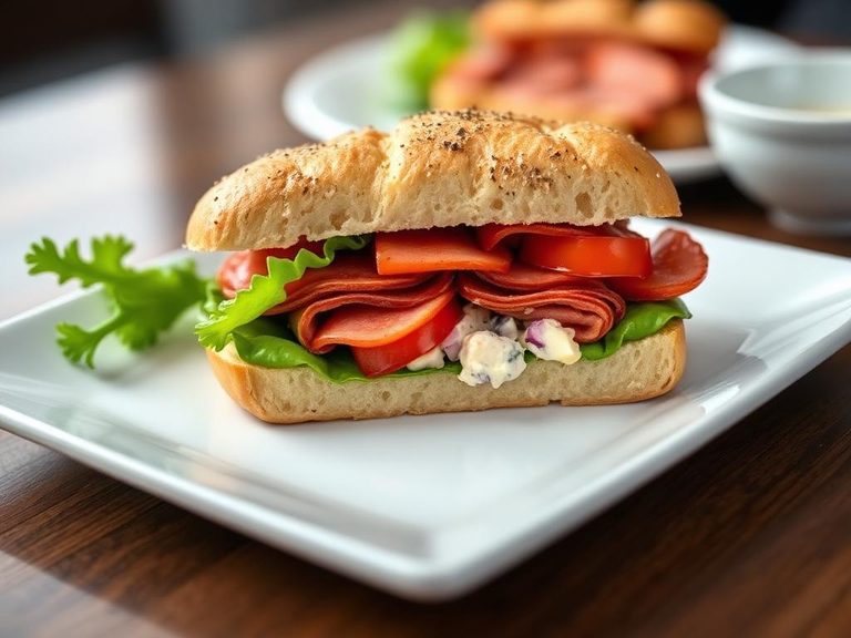 Bologna Salad Sandwich