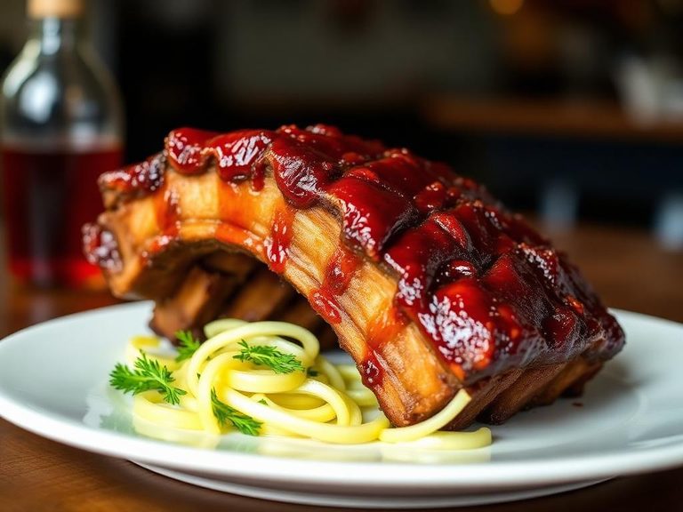 Bourbon-Glazed Beef Ribs