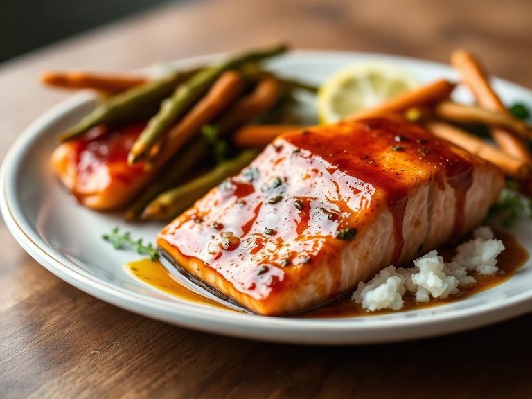 Bourbon-Glazed Salmon
