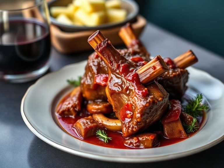 Braised Beef Ribs with Red Wine